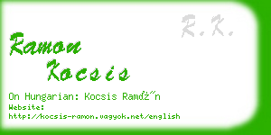 ramon kocsis business card